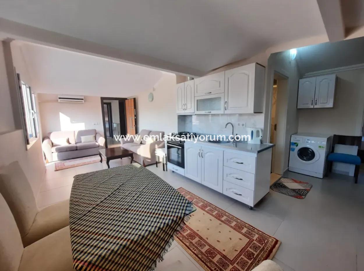 Möblierte 1 1 Penthouse-Wohnung Zu Vermieten Im Zentrum Von Dalyan, Mugla