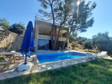 Muğla Dalyan Gökbelde Meer- Und Seeblick, Schwimmbad, Möbliertes Steinhaus Zu Vermieten