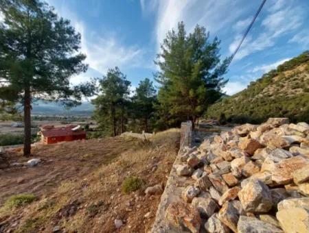 Muğla Fethiye Üzümlü, Blick Auf Die Natur, Schnäppchen 788M2 Zoniertes Grundstück Zum Verkauf