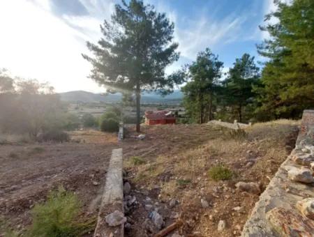 Muğla Fethiye Üzümlü, Blick Auf Die Natur, Schnäppchen 788M2 Zoniertes Grundstück Zum Verkauf