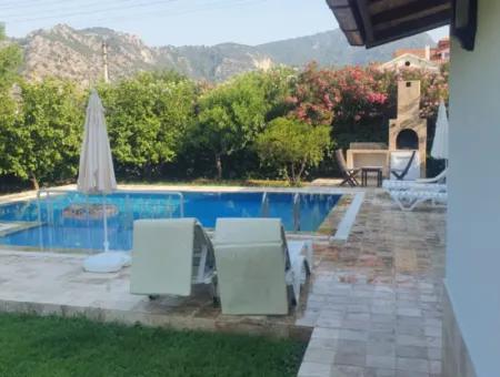 Dalyan Villa Zum Verkauf Mit Freistehendem Pool Und Wärmepumpe