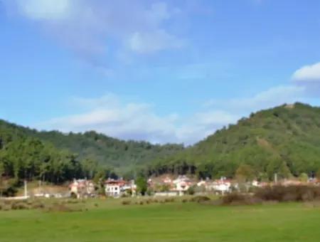 Grundstück Zu Verkaufen In Göcek In Der Nähe Des Strandes, Mit Einem Projekt Inlice