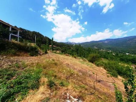 Köycegiz Yayla, Agla Dorf Zum Verkauf Freistehendes Land Geeignet Für Investitionen Mit Seeblick