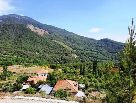 Köycegiz Yayla, Agla Dorf Zum Verkauf Freistehendes Land Geeignet Für Investitionen Mit Seeblick