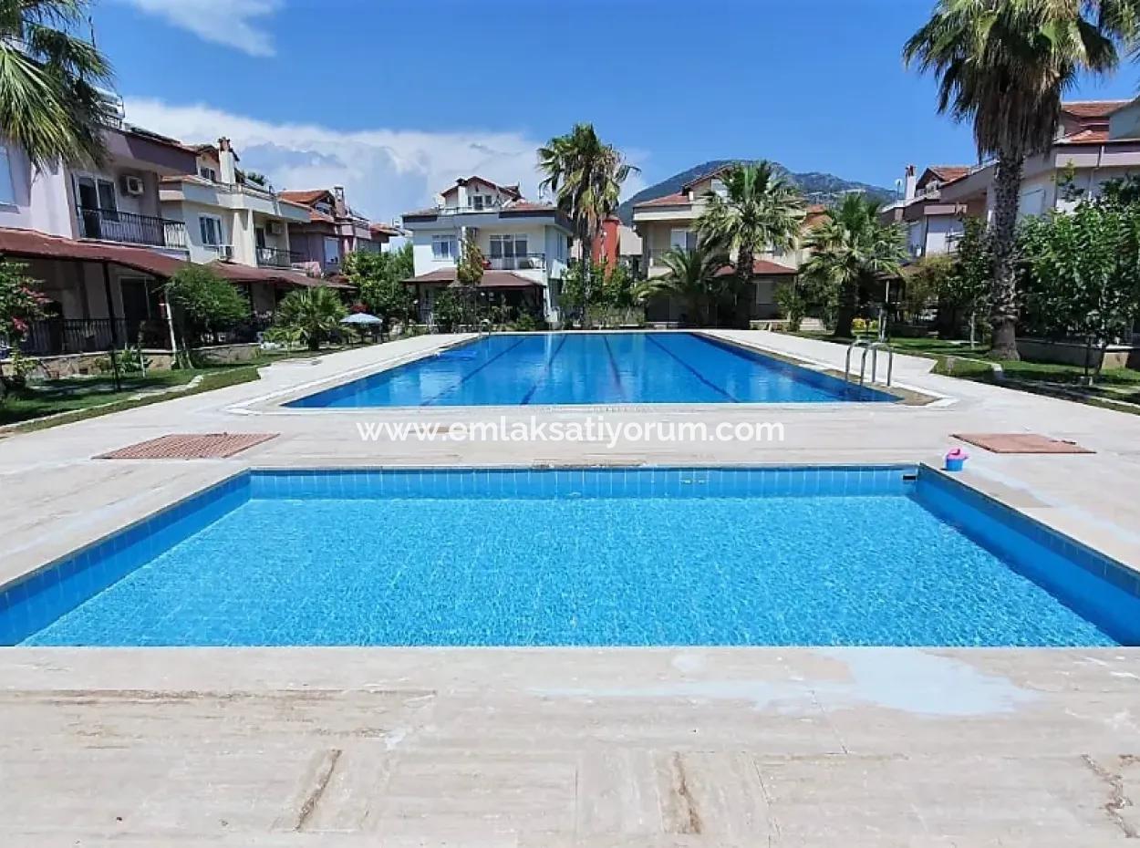 Well-Maintained 4 1 Triplex For Sale On Mugla Dalaman Swimming Pool Site