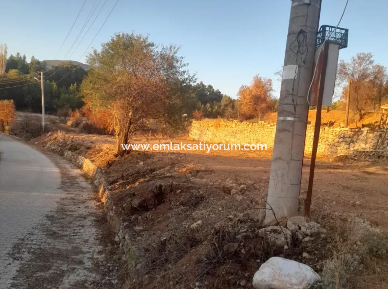 900M2 Detached Land With Title Deed Title Deed In Denizli Beyağaç Yeniçeşme For Sale