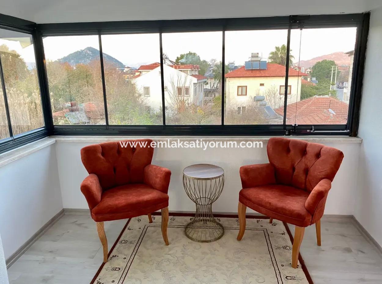 Ortaca Dalyanda 1 1 Furnished Penthouse Apartment For Rent Until May 1