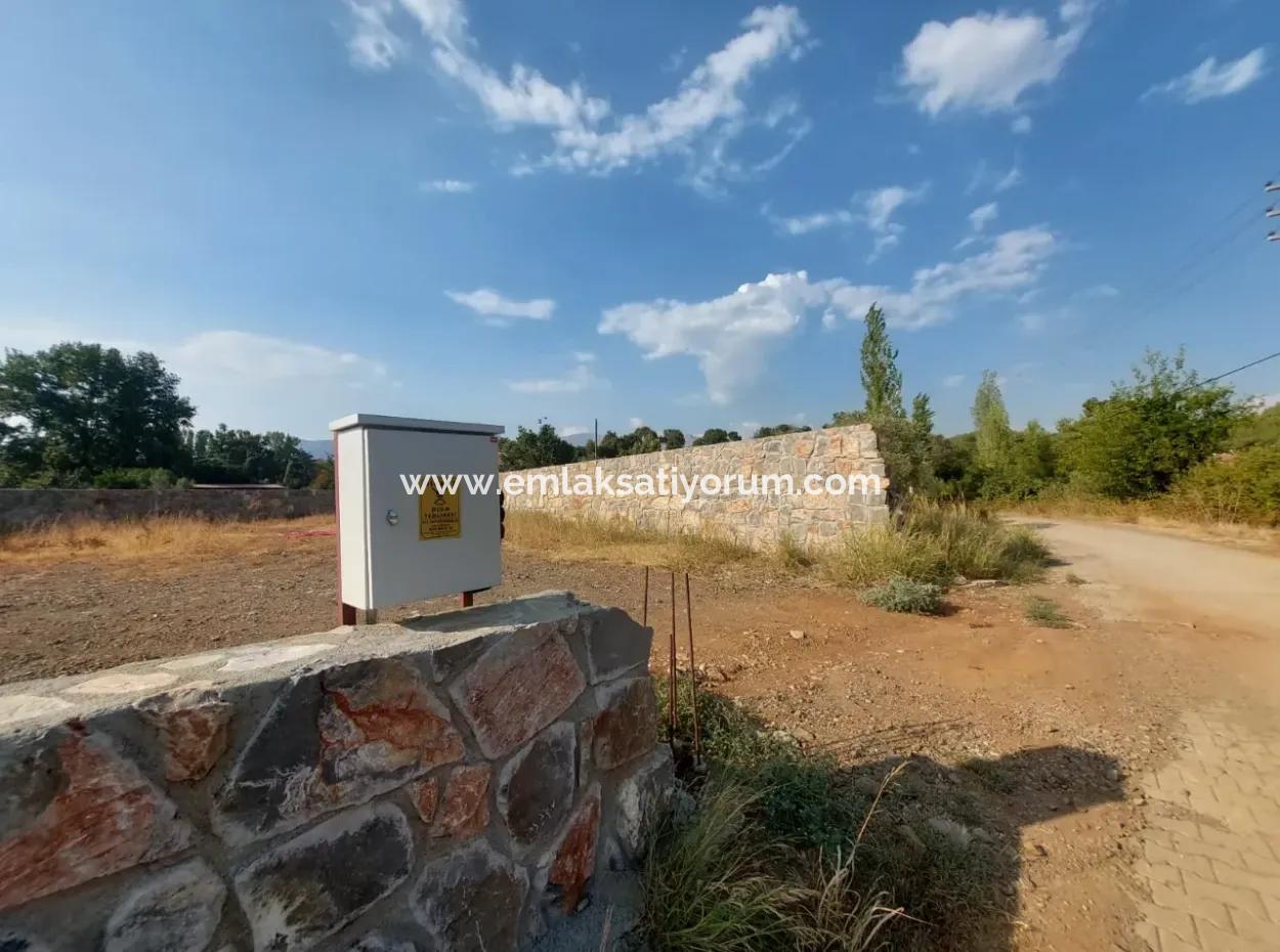 Detached 1 000 M2 Construction License Ready Land For Sale In Köyceğiz Beyobasi