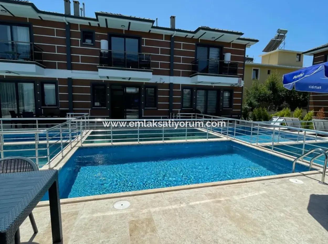 3+1 Furnished Duplex With Detached Pool In The Site From The Owner