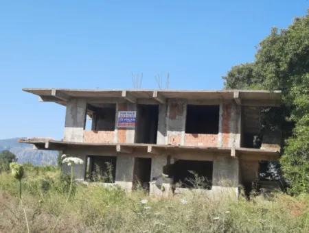 10 000 M2 Land For Sale With House In 2-Storey Rough Construction Between Ortaca Hill And Muğla Ortaca.