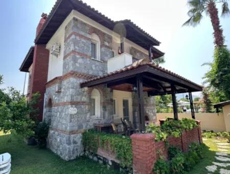 3 1 Independent Furnished Stone Villa For Rent In A Site Of 6 Villas In Dalyan, Muğla