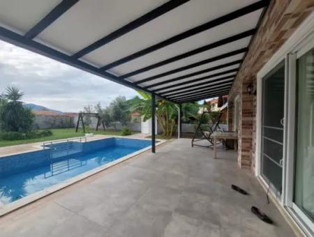 Luxury Villa With Pool For Rent In 700M2 Plot In Mugla Dalyan 4 In 1 Detached Swimming Pool