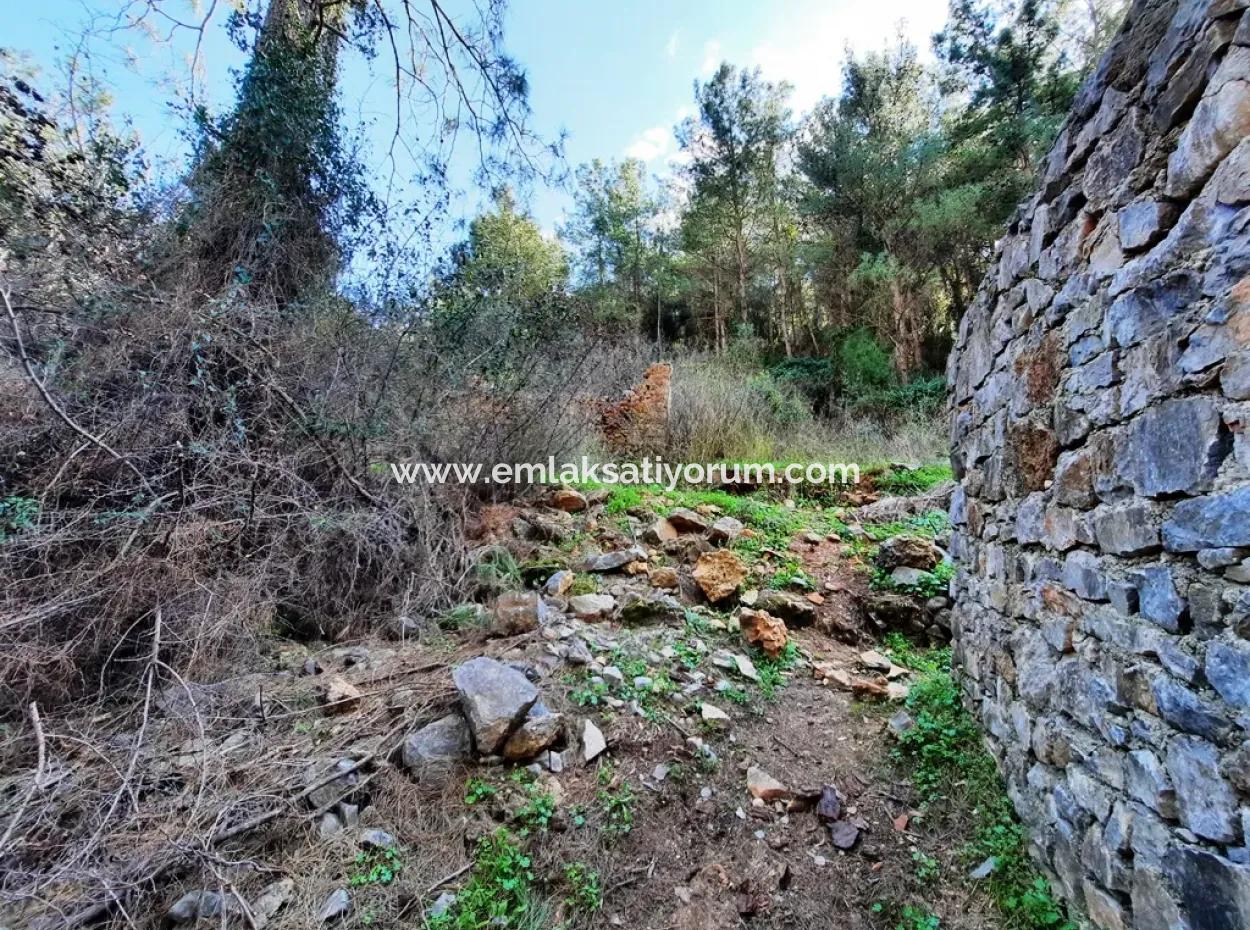 Gökovada Satılık Kelepir Yıkık Taş Köy Evi Ve Arsası