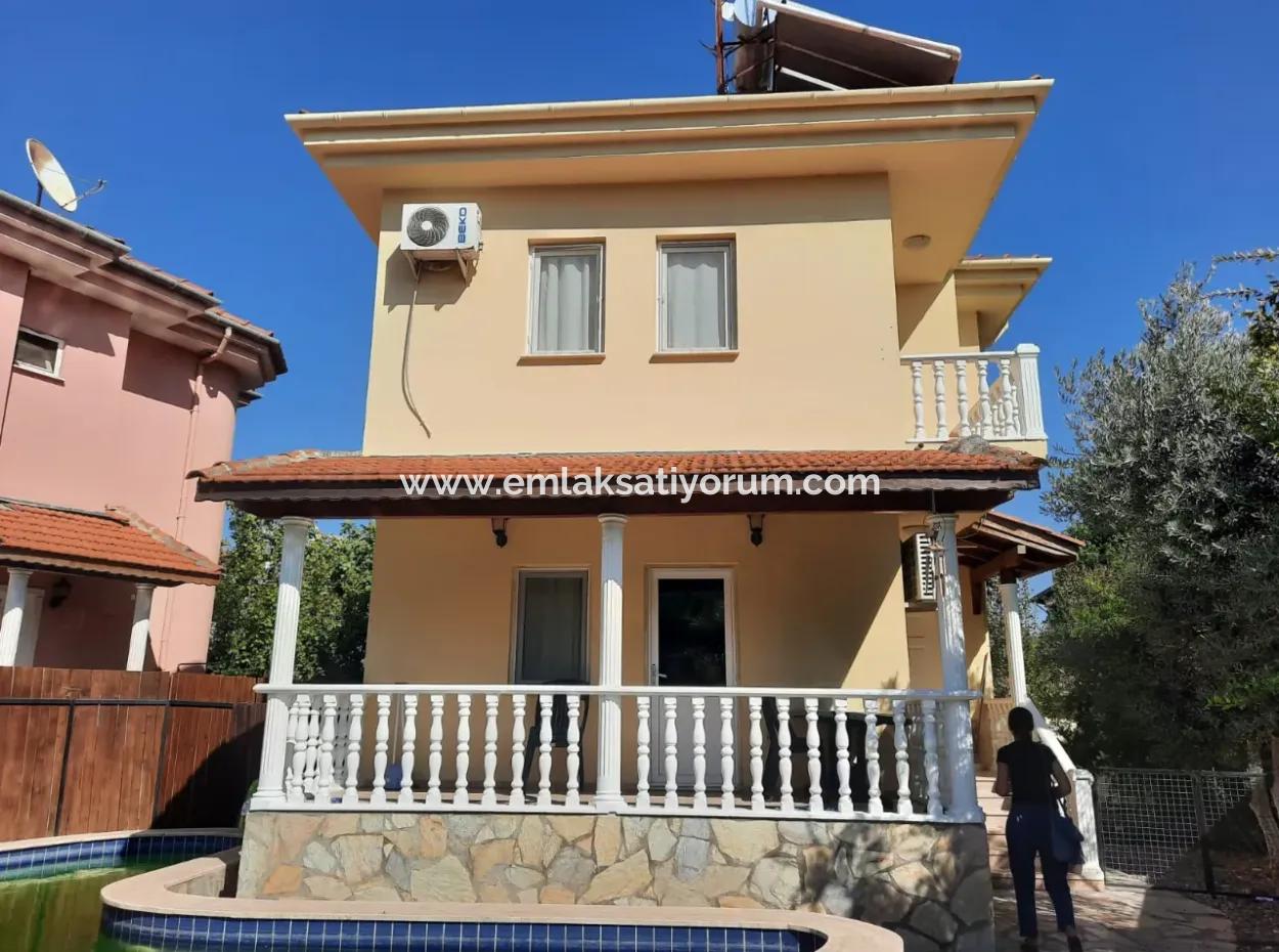 Muğla Ortaca Dalyanda Müstakil Özel Yüzme Havuzlu 3+1 Eşyalı Dubleks Yıllık Kiralık