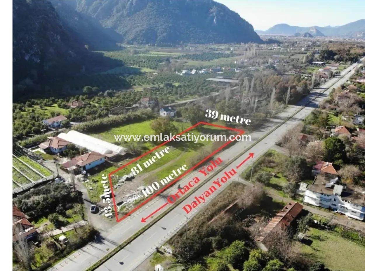 Ortaca - Dalyan Yolunda Anayola 100M Cepheli 3.577M2 Satılık Tarla