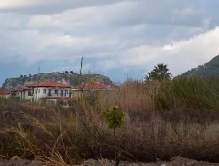 Dalyan Da Satılık Kanala Yakın Turizm İmarlı Arsa